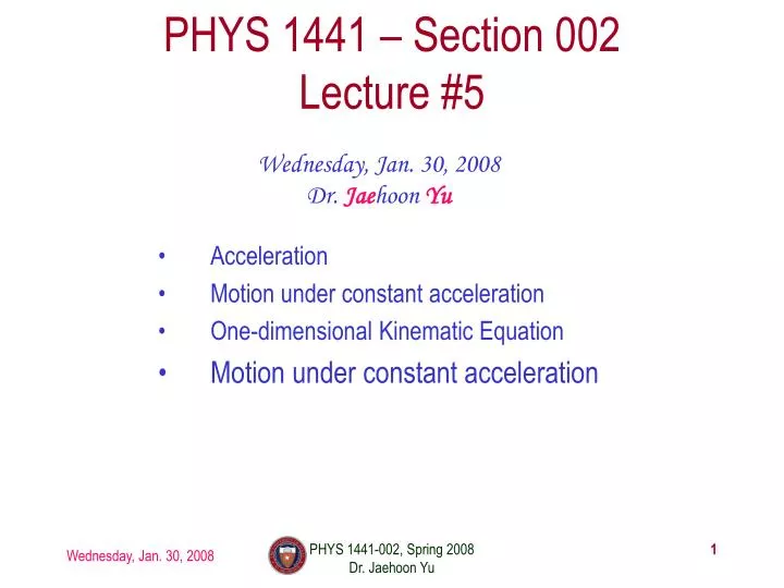 phys 1441 section 002 lecture 5