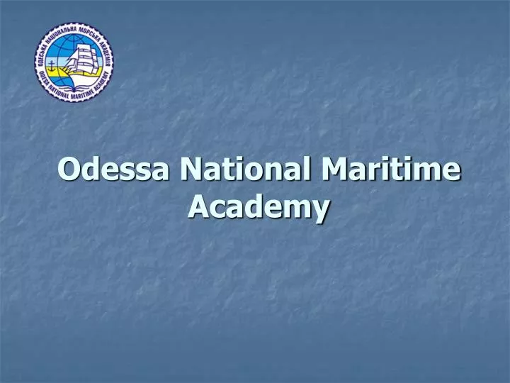 odessa national maritime academy