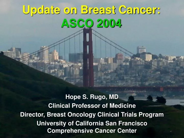 update on breast cancer asco 2004