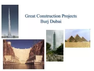 Great Construction Projects Burj Dubai