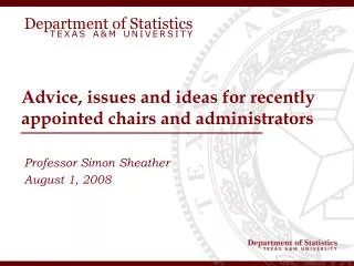 Department of Statistics