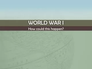 World War I