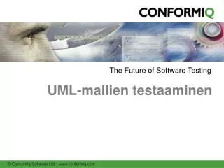 UML-mallien testaaminen