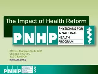 The Impact of Health Reform