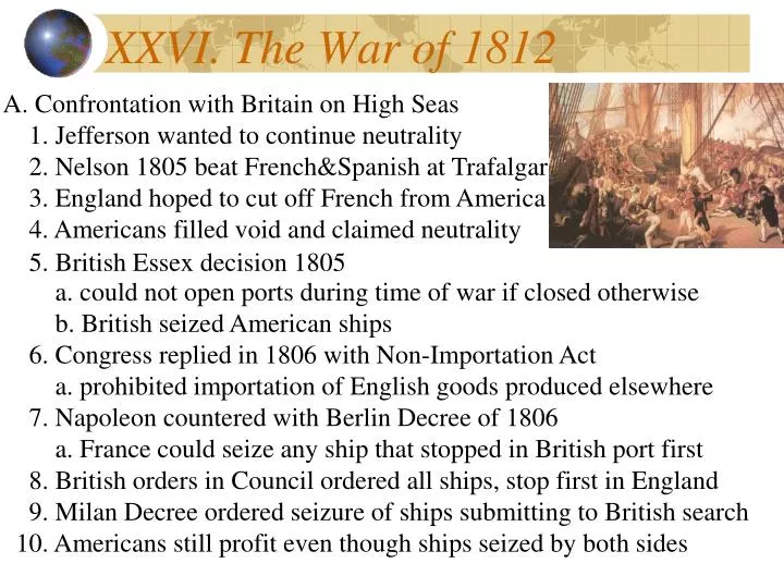 xxvi the war of 1812