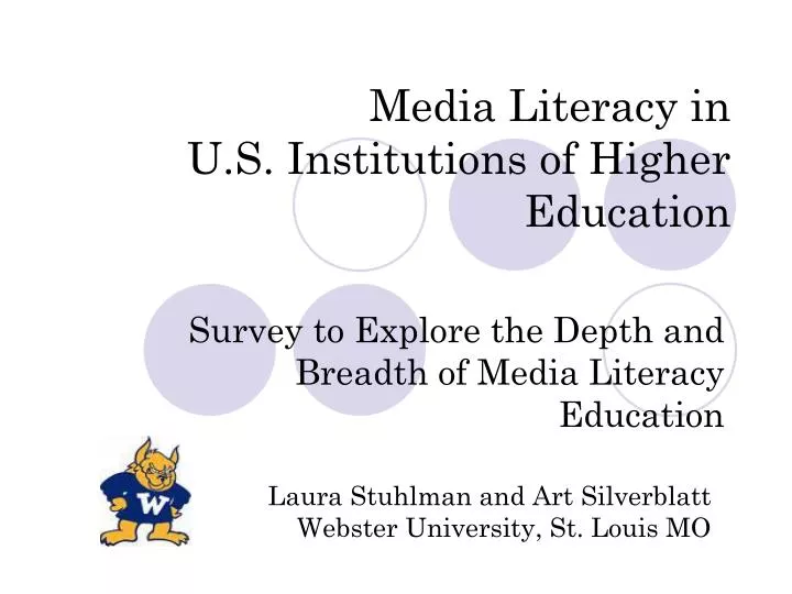 media literacy in u s institutions of higher education