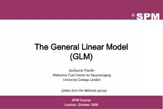 The General Linear Model (GLM)