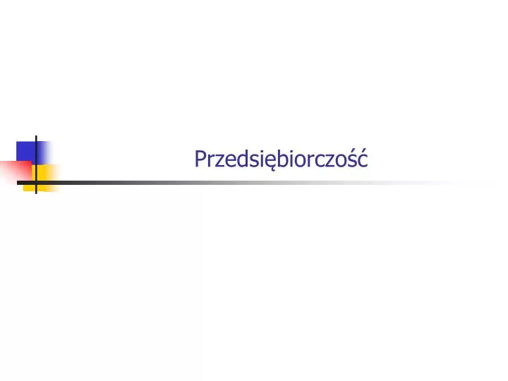 przedsi biorczo