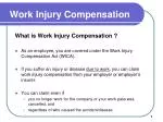 Work Injury Compensation - slide 1