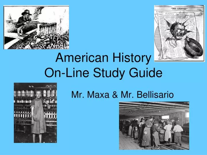 american history on line study guide
