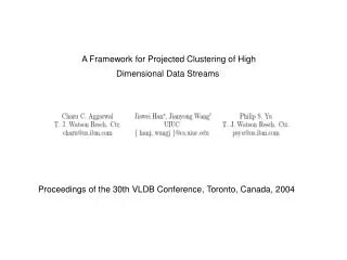 A Framework for Projected Clustering of High