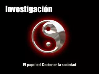 investigaci n