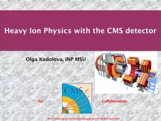 Heavy Ion Physics with the CMS detector