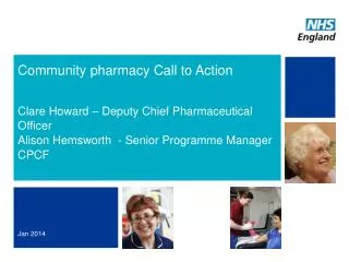 Community pharmacy Call to Action
