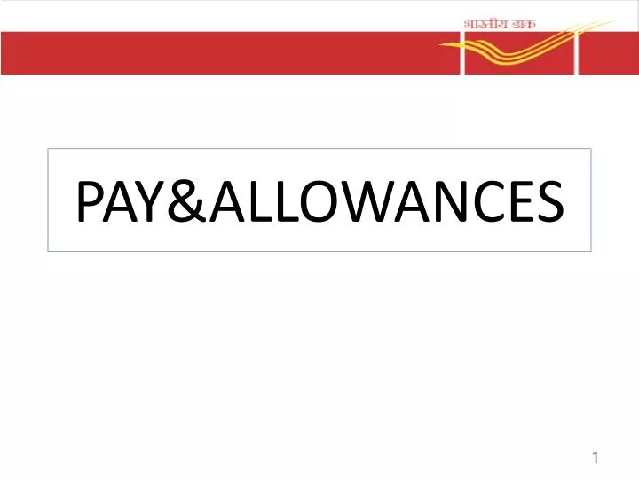 pay allowances