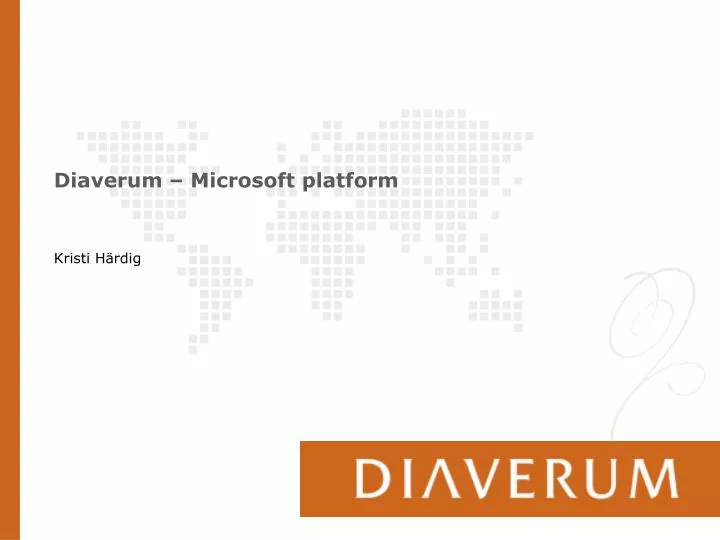 diaverum microsoft platform
