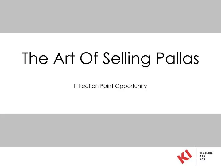 the art of selling pallas