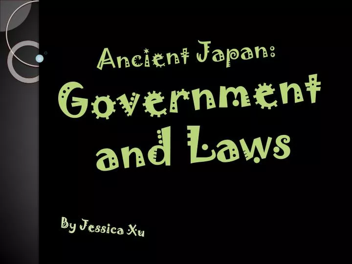 ancient japan government and laws