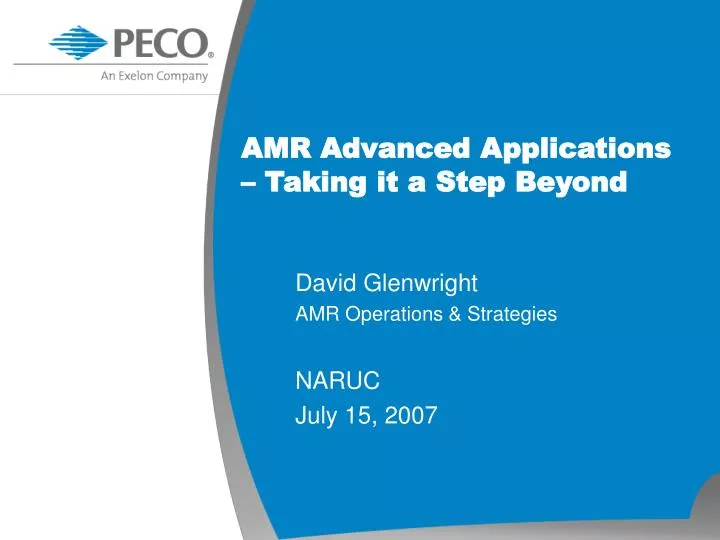 amr advanced applications taking it a step beyond