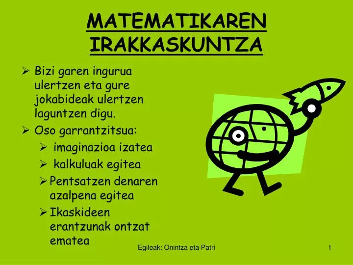 matematikaren irakkaskuntza