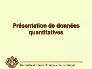pr sentation de donn es quantitatives