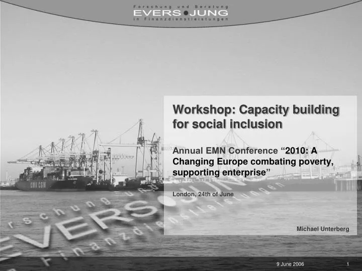 workshop capacity building for social inclusion