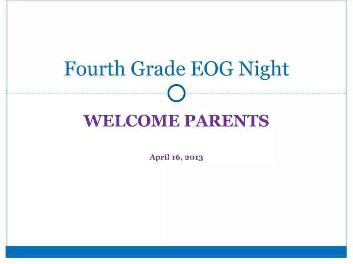 fourth grade eog night