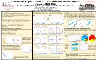 Locations and Magnitudes in the ISC-GEM Global Instrumental Earthquake Catalogue (1900-2009)