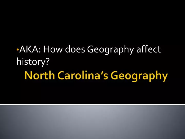 aka how does geography affect history