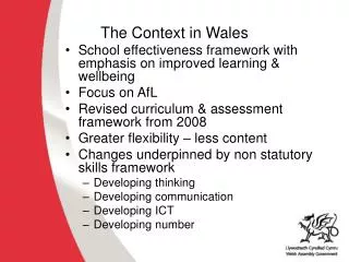 The Context in Wales