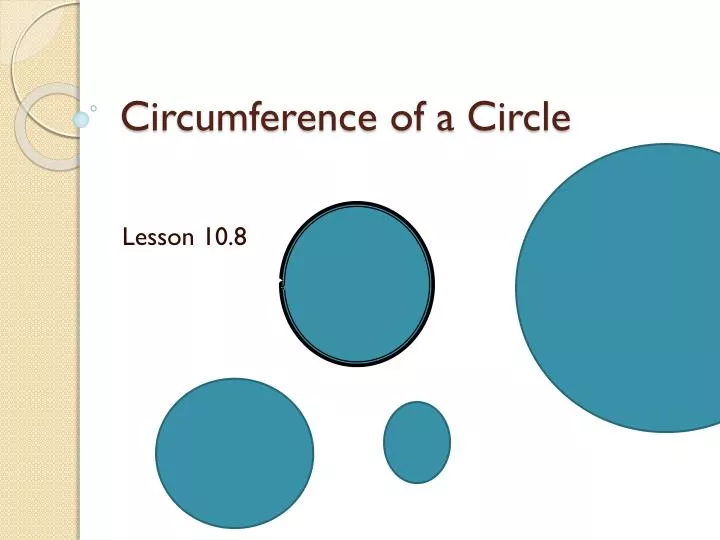 circumference of a circle