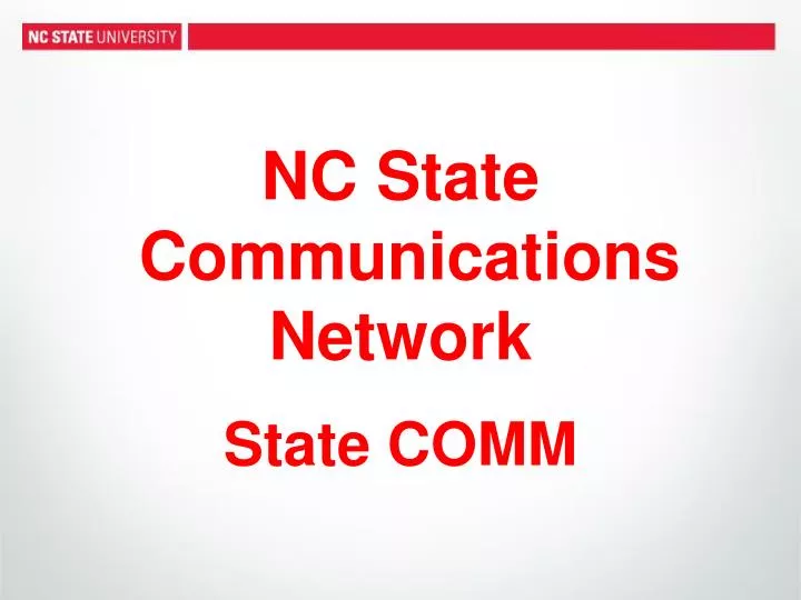 nc state communications network state comm