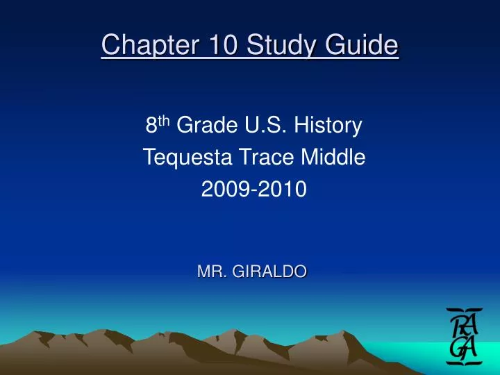 chapter 10 study guide