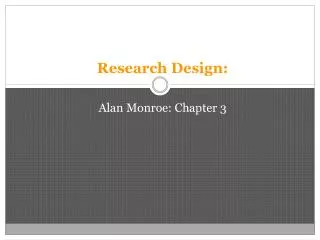 Research Design: