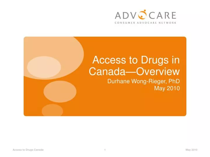 access to drugs in canada overview