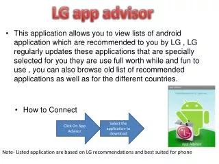 LG app advisor