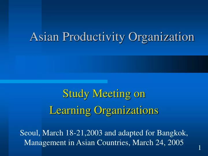 asian productivity organization