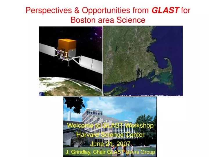 perspectives opportunities from glast for boston area science