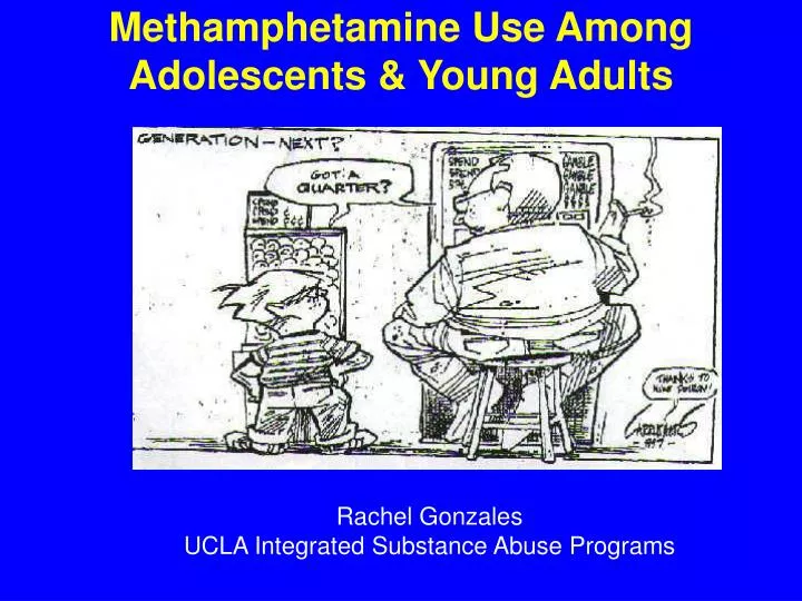 methamphetamine use among adolescents young adults
