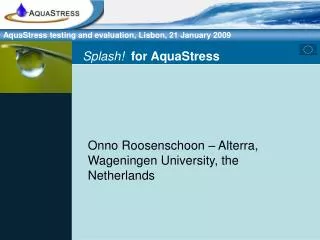Splash! for AquaStress