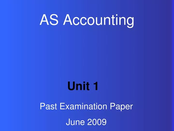 as accounting