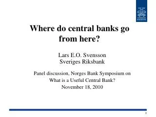Where do central banks go from here?
