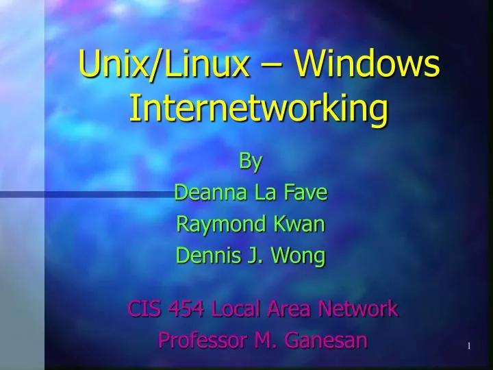 unix linux windows internetworking