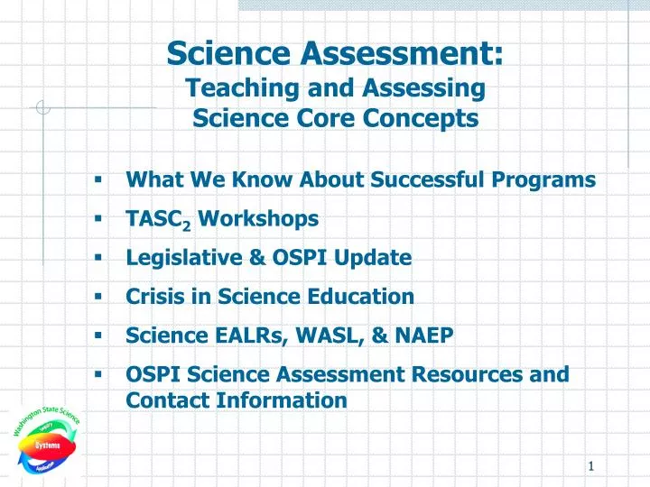 science assessment teaching and assessing science core concepts