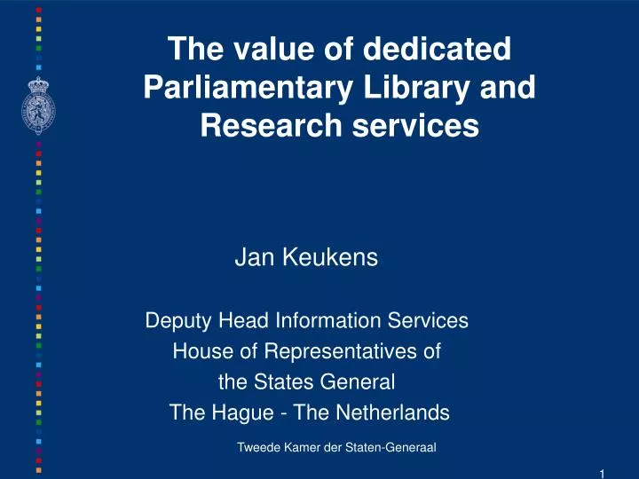 the value of dedicated parliamentary library and research services