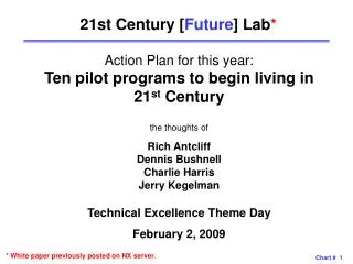 21st Century [ Future ] Lab *