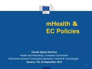 mHealth &amp; EC Policies