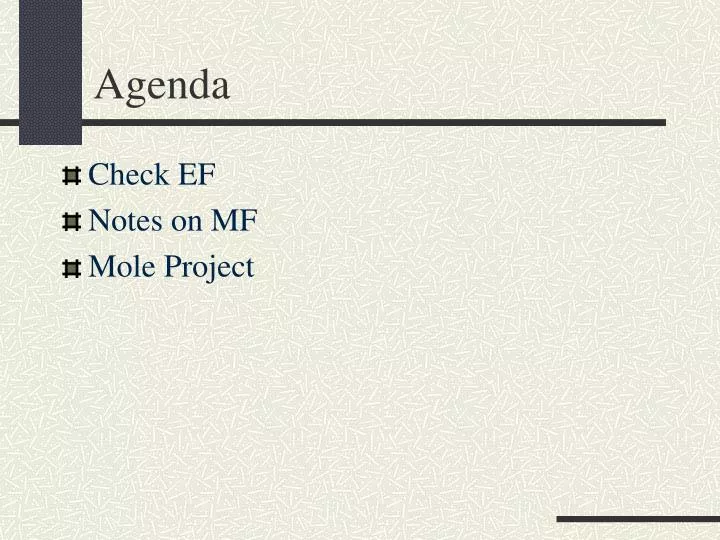 agenda