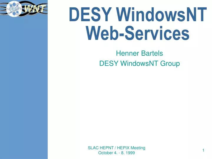 desy windowsnt web services