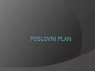 poslovni plan